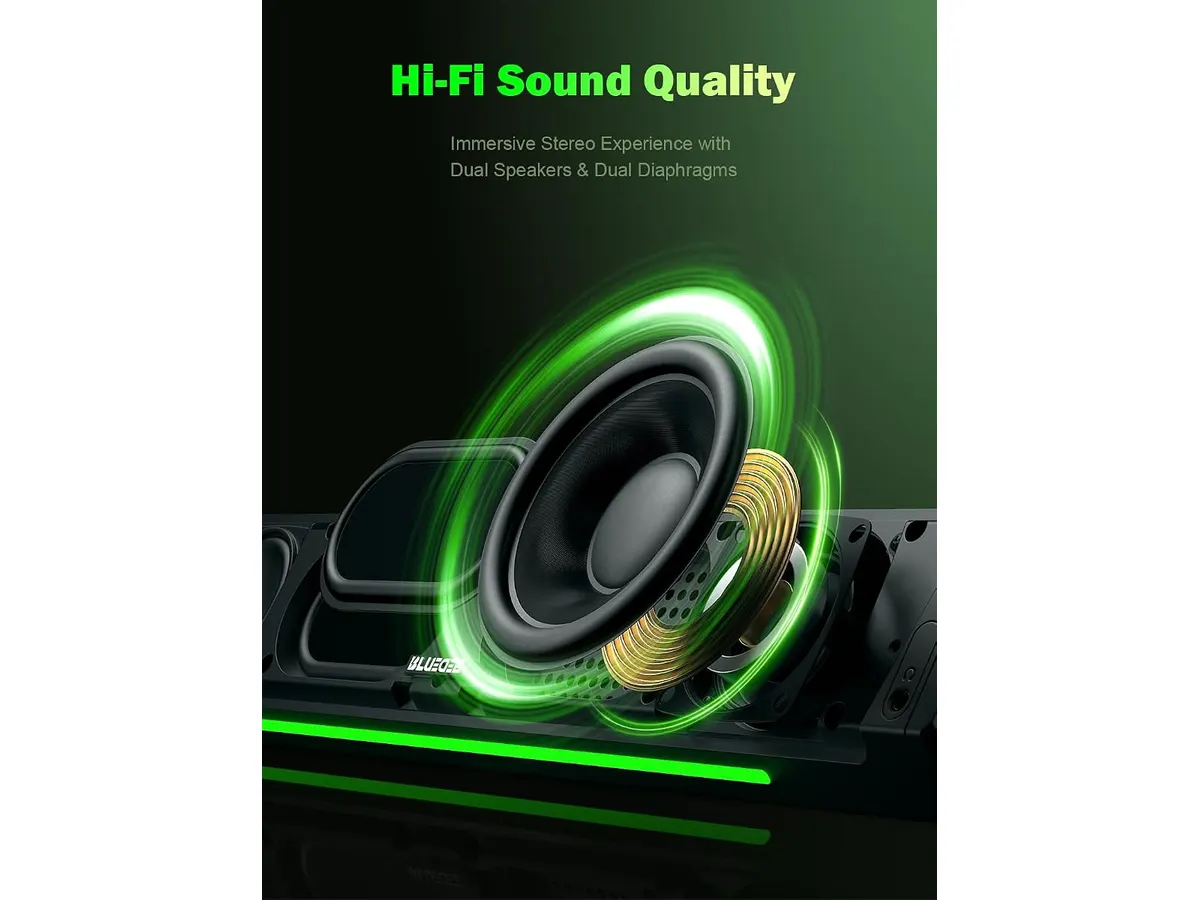 Bluedee Computer Speakers: calidad de sonido y diseño compacto