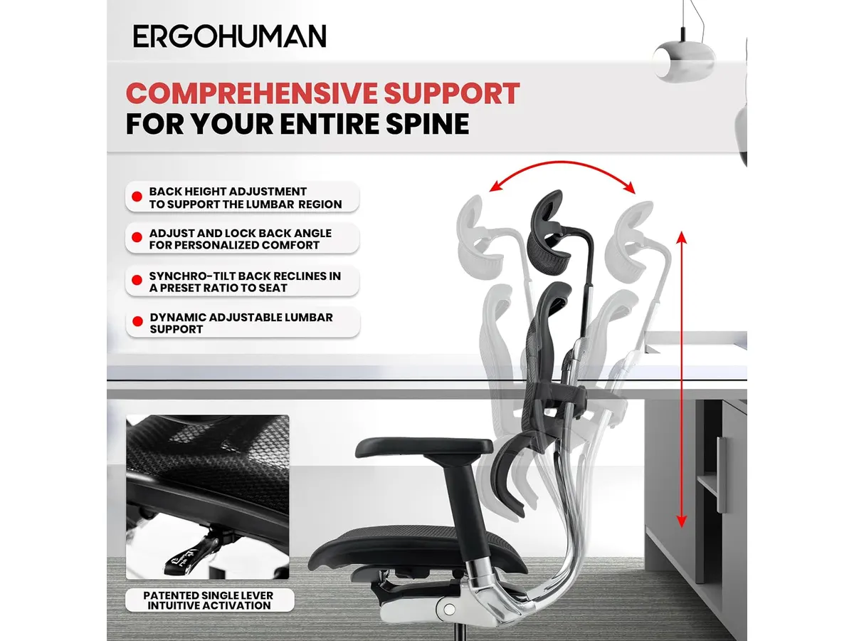 Ergohuman ME7ERG GEN2: Silla Ergonómica para Oficina