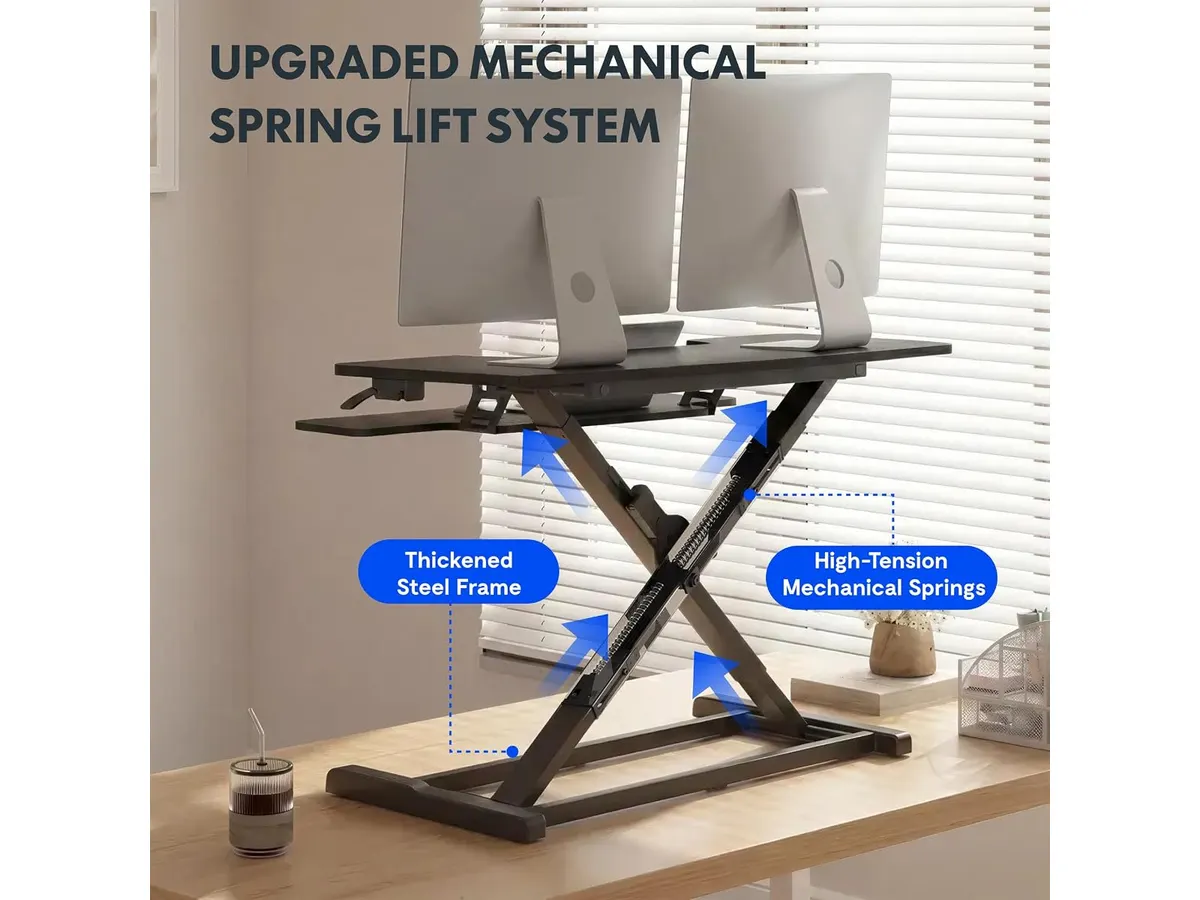 FLEXISPOT 42" Standing Desk Converter Review for Ergonomic Workspaces
