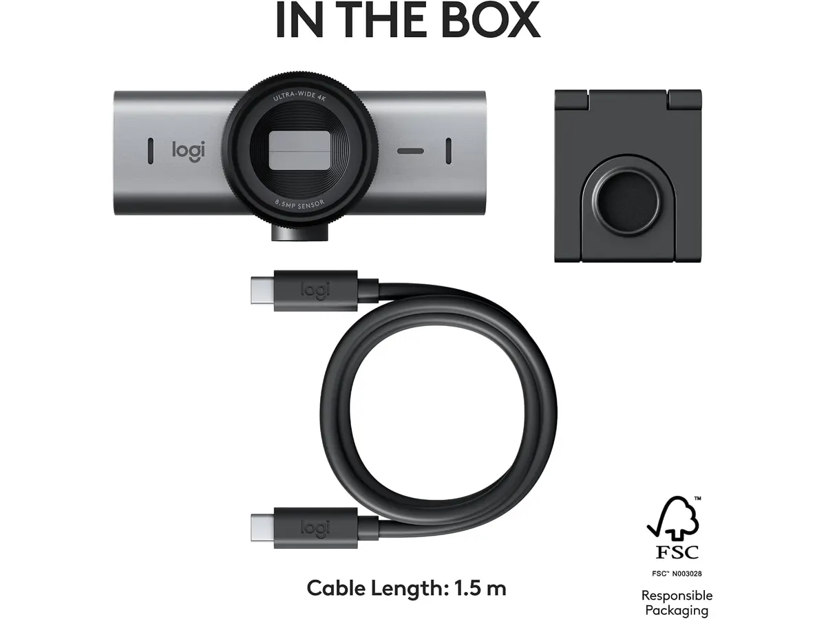 Logitech MX Brio: Webcam 4K ideal para videollamadas