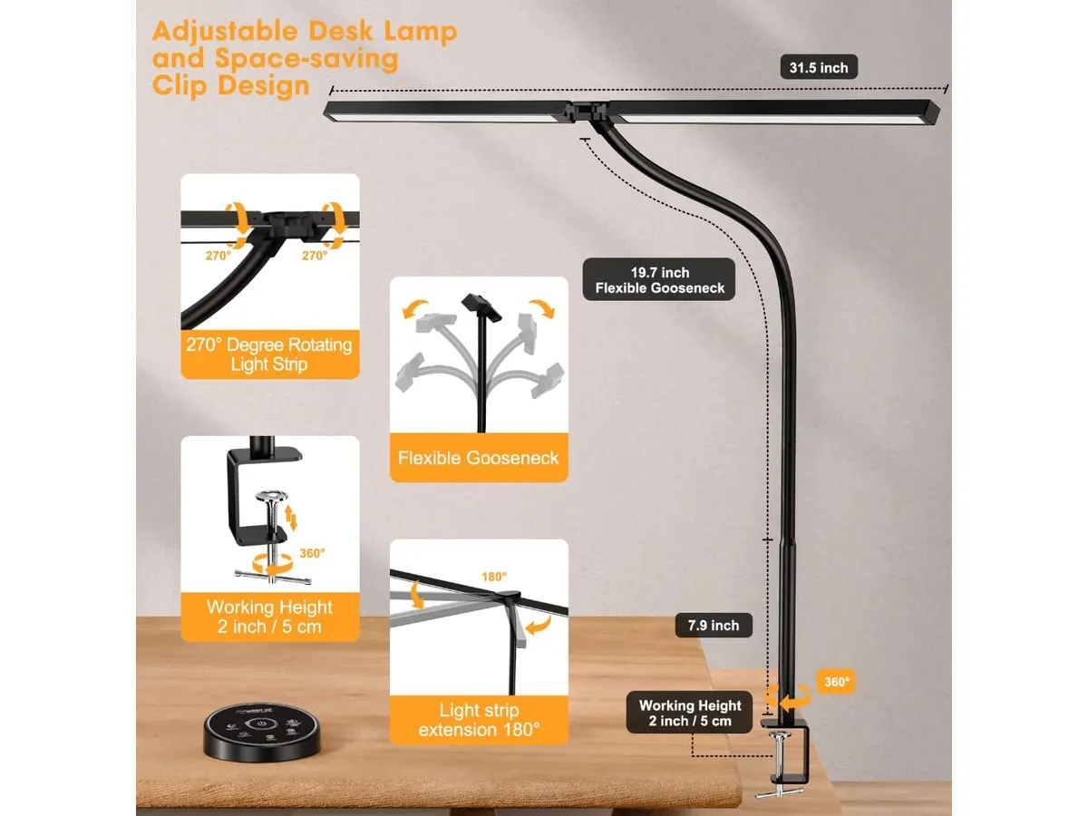 Pzloz LED Desk Lamp Review: Versatile Lighting for Any Space