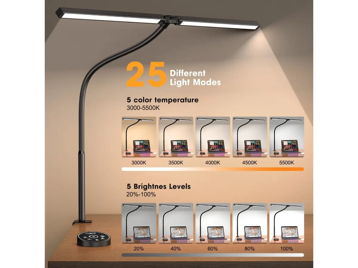 Pzloz LED Desk Lamp Review: Versatile Lighting for Any Space
